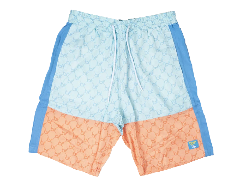 Men’s casual chino jeans-BORN FLY SWIM SHORTS BLUE - 2305B4839