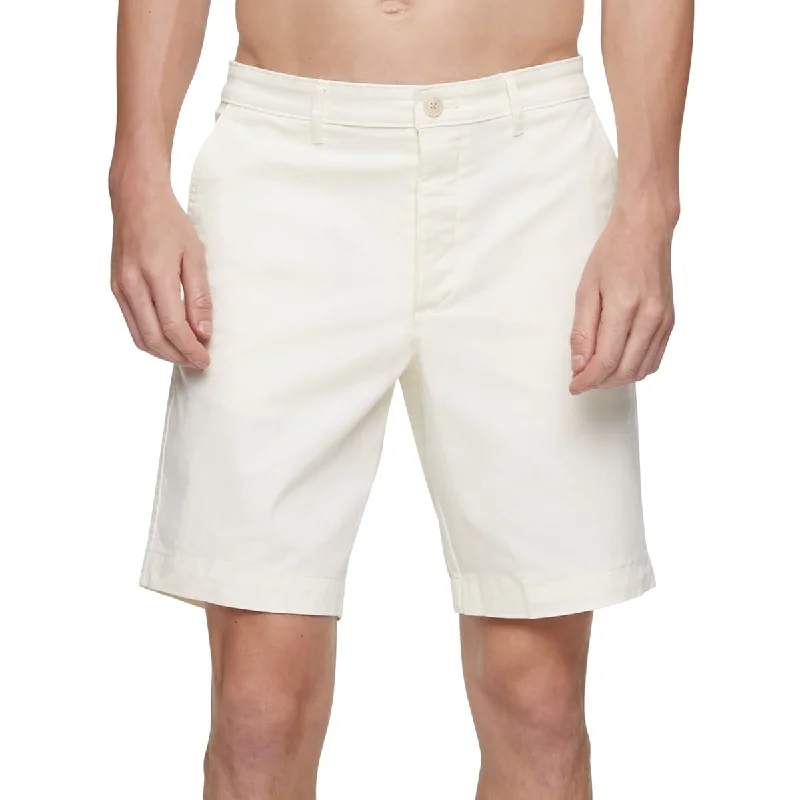 Men’s slim-fit khaki jeans-Calvin Klein Men's Chino Shorts White Size 34