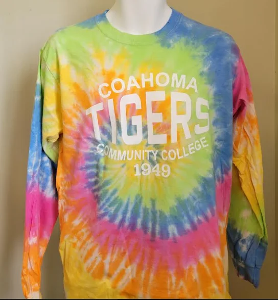 Men’s short-sleeve printed shirt-Coahoma L/S Tie Die Tee