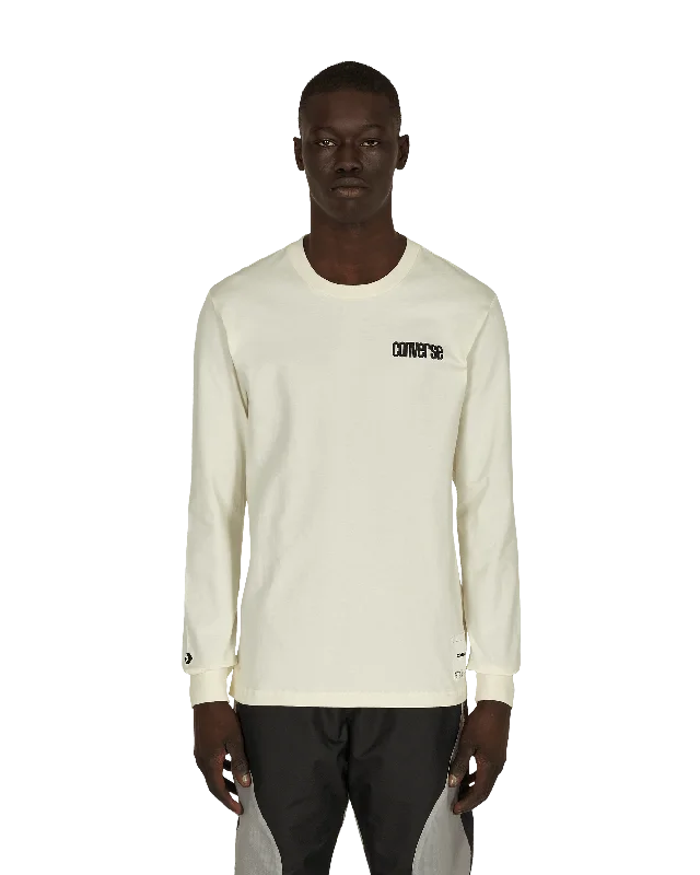 Men’s short-sleeve minimalist top-Slam Jam Long Sleeve T-Shirt Beige