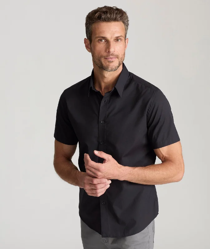 Men’s stylish linen shirt-Classic Short-Sleeve Coufran Shirt