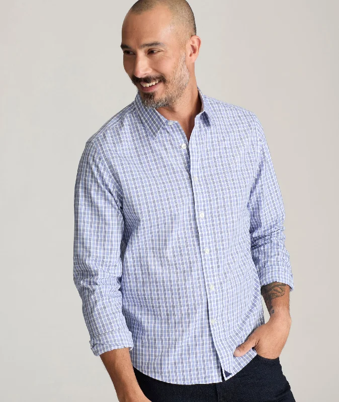 Men’s slim-fit denim shirt-Wrinkle-Free Durif Shirt