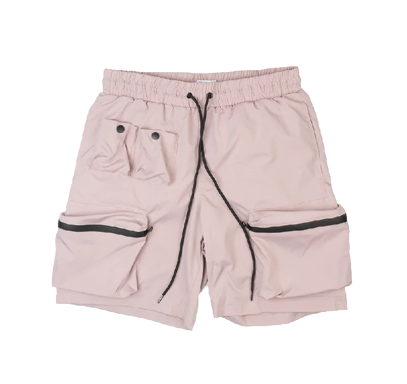 Men’s classic slim jeans-EPTM CARGO LOUNGE SHORTS PINK - COMBAT