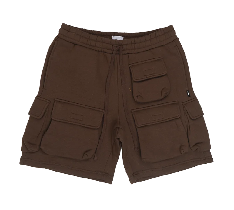 Men’s straight-fit chino jeans-EPTM CARGO SWEATSHORTS BROWN - STUDIO