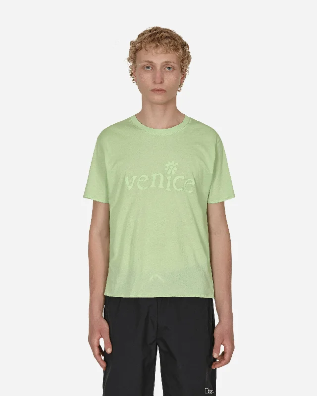 Men’s short-sleeve V-neck shirt-Venice T-Shirt Green