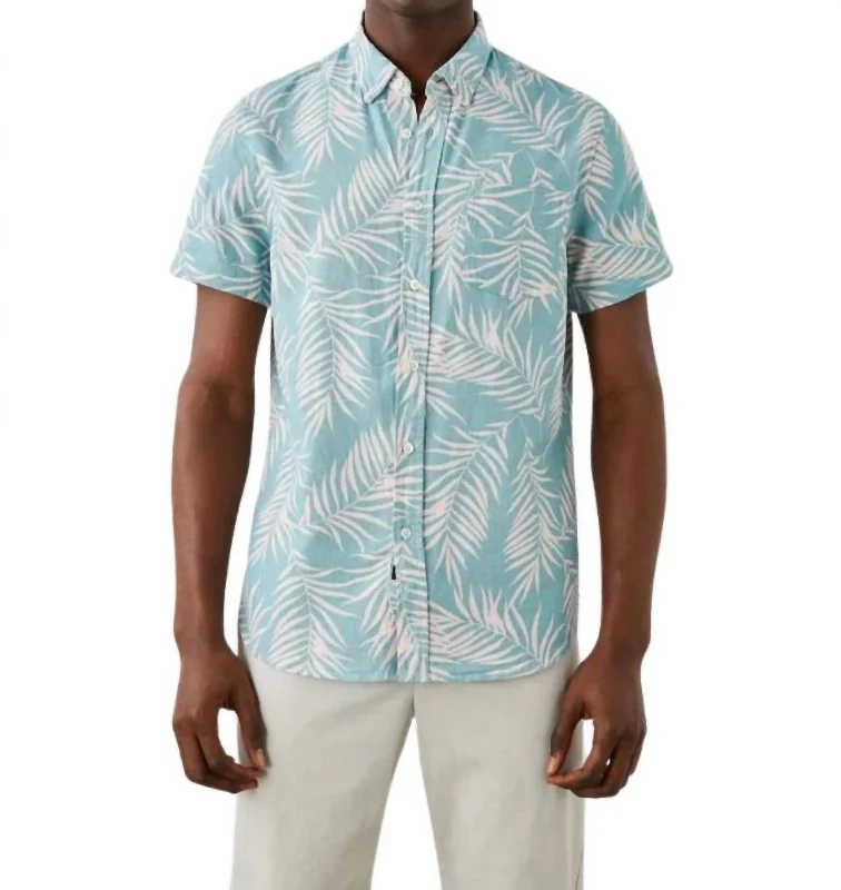 Men’s striped dress shirt-Fairfax Shirt In Palm Shadow