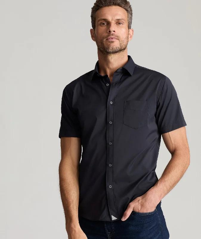 Men’s slim-fit dress shirt-Wrinkle-Free Performance Short-Sleeve Gironde Shirt