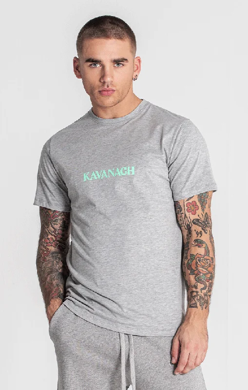 Men’s casual short-sleeve button-up-Grey Mother Tee