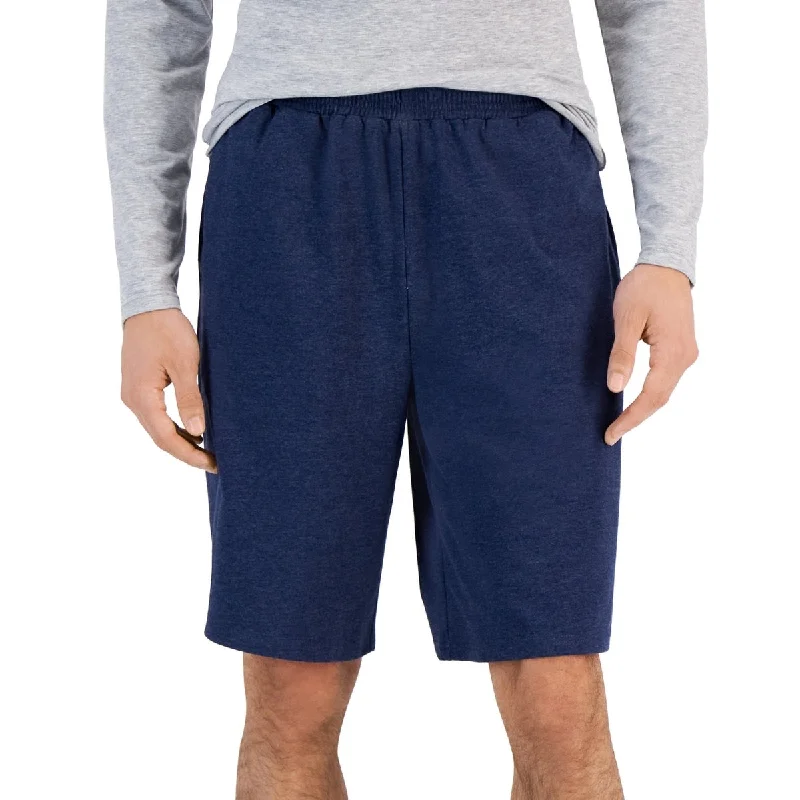 Men’s relaxed-fit jogger pants-Id Ideology Men's Regular Fit Jersey Knit Shorts Blue Size Xx-Large