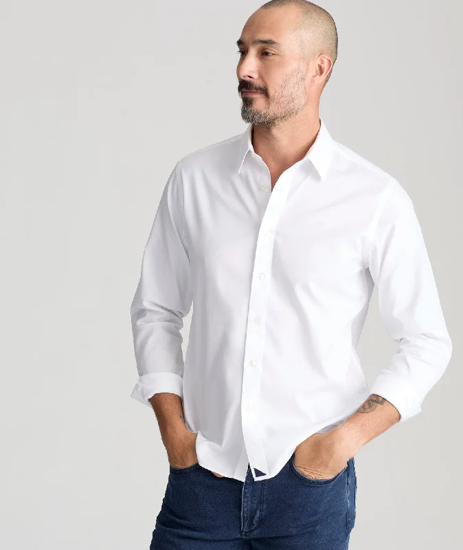 Men’s modern white shirt-Wrinkle-Free Las Cases Shirt