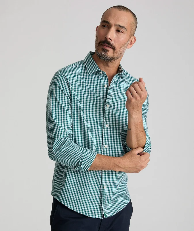 Men’s chambray casual shirt-Wrinkle-Free Lawrence Shirt