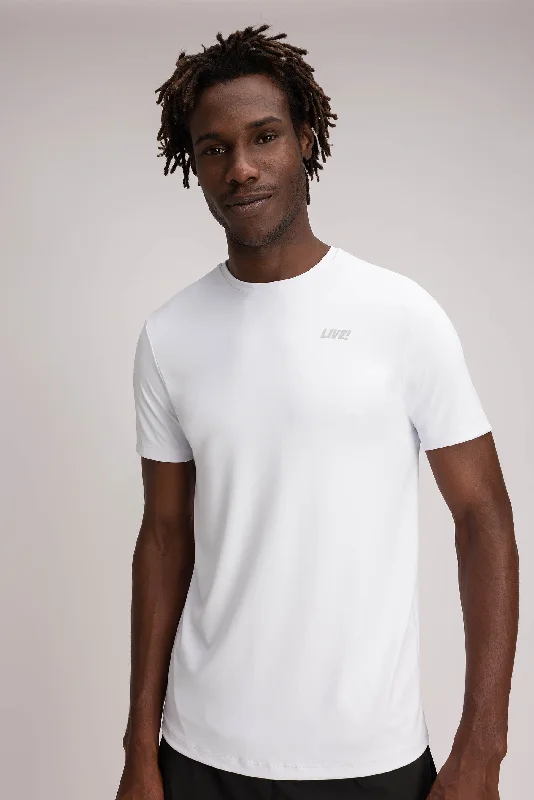 Men’s short-sleeve sporty tee-LIVE! Basic Co² Fit T-Shirt