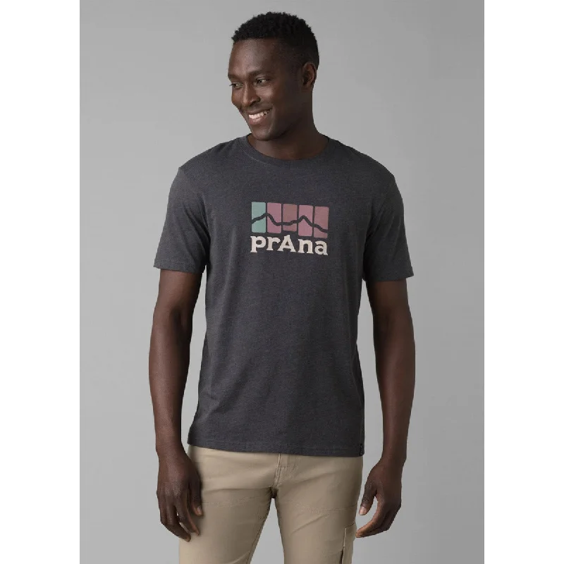 Men’s plain short-sleeve t-shirt-Men's prAna Mountain Light SS Tee