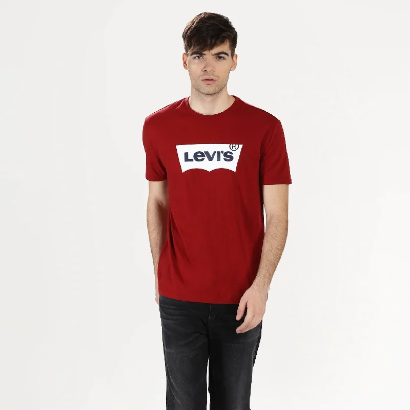 Men’s short-sleeve minimalist top-Men's Brand Logo Crew Neck T-shirt