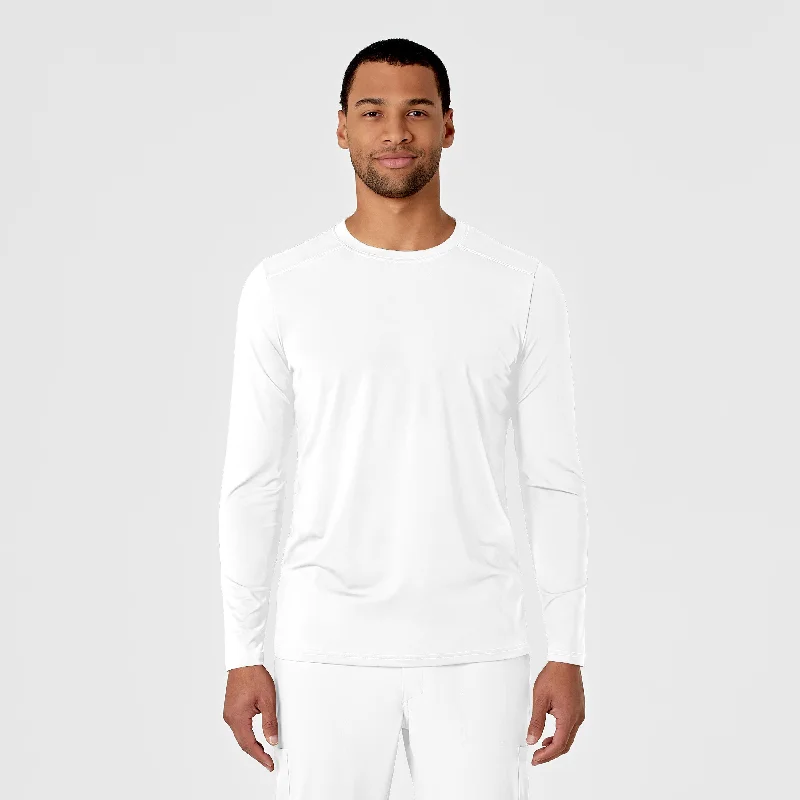 Men’s short-sleeve slim cut-Men's Performance Long Sleeve Tee - White