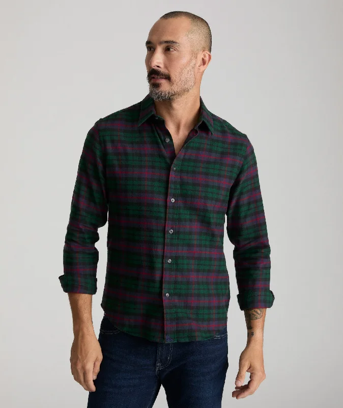 Men’s formal striped shirt-Flannel Moncayo Shirt