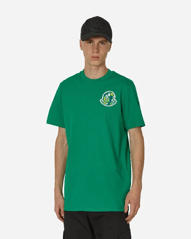 Men’s short-sleeve neutral tone-Logo T-Shirt Green