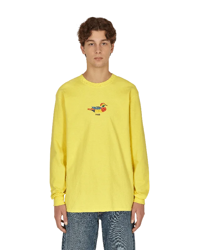 Men’s short-sleeve performance top-Duck Longsleeve T-Shirt Yellow