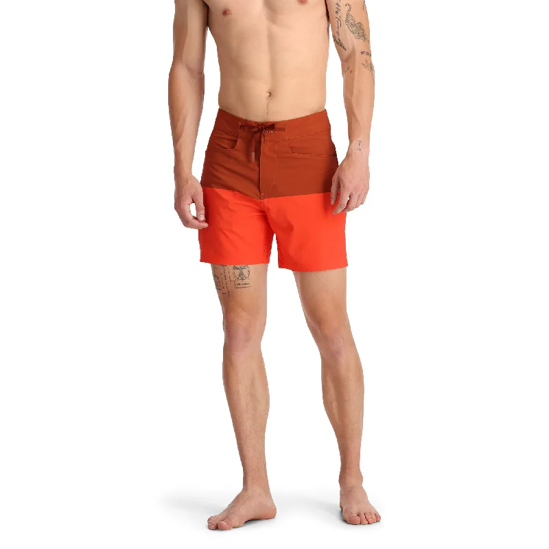 Men’s distressed khaki pants-Mens Nolan Hybrid Short - Twisted Orange