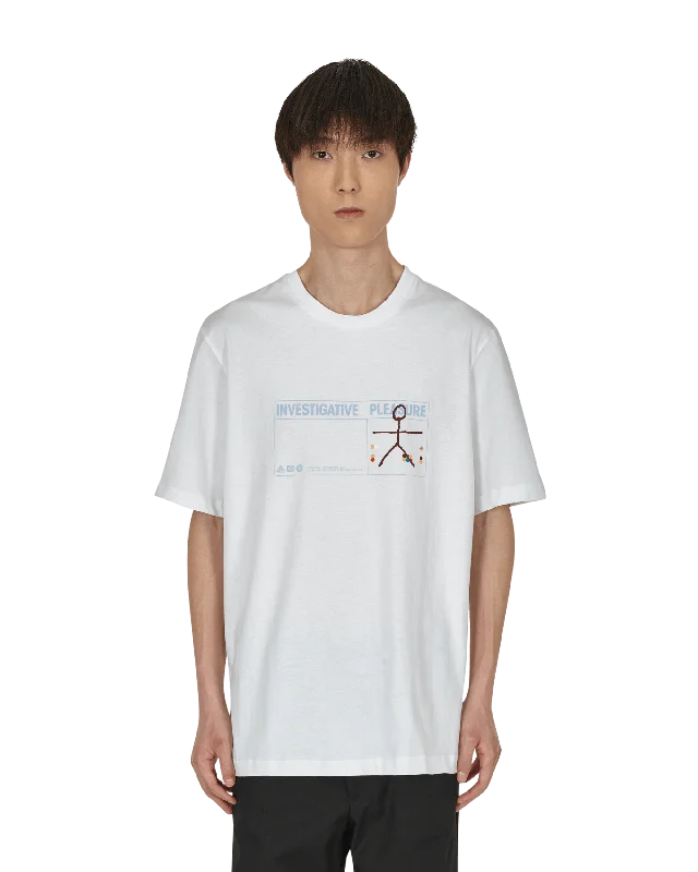 Men’s short-sleeve lightweight design-Trace T-Shirt White