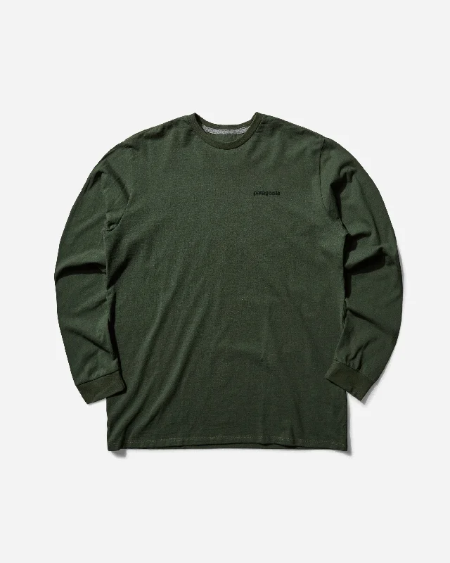 Men’s oversized short-sleeve tee-Men's P-6 Logo Responsibili Longsleeve T-Shirt Torrey Pine Green