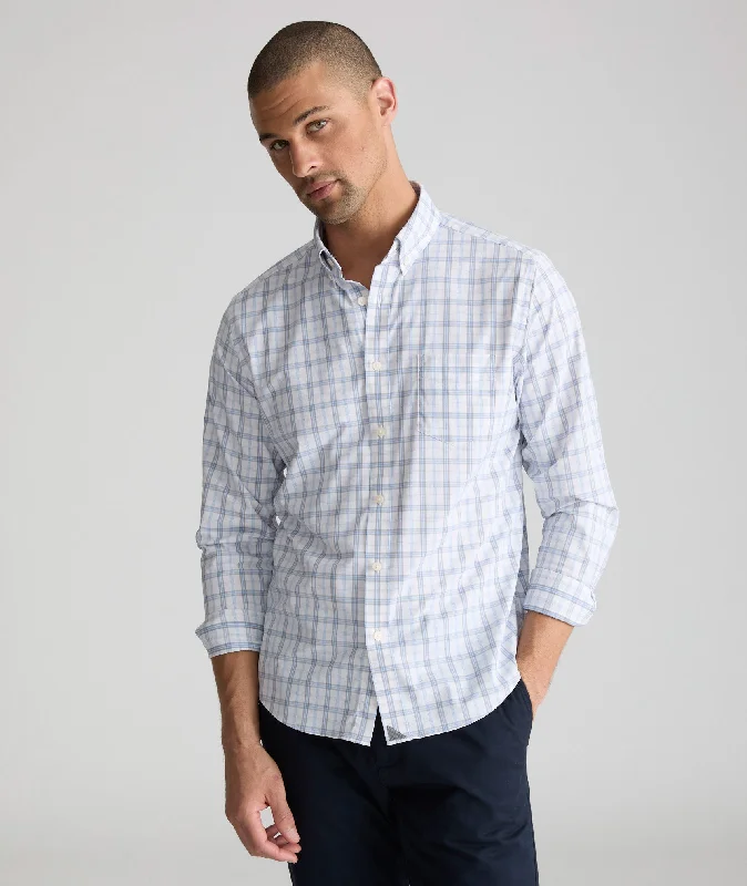 Men’s breathable flannel shirt-Wrinkle-Free Performance Shirt