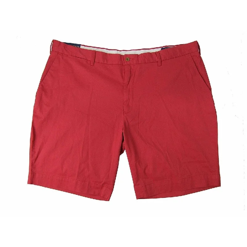 Men’s comfortable jogger pants-Polo Ralph Lauren Men's Stretch Classic-Fit Shorts Red Size 40" W