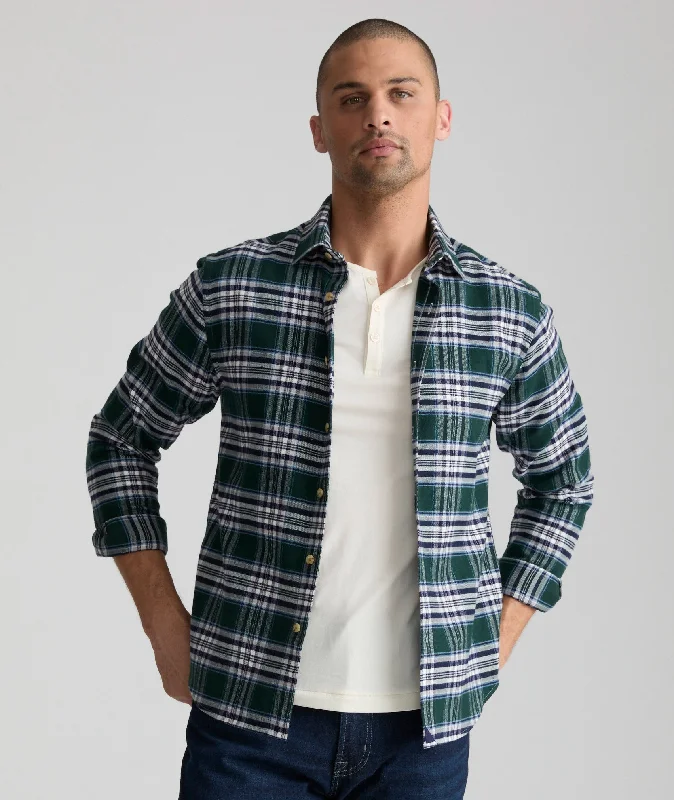 Men’s classic button-up shirt-Flannel Ray Shirt