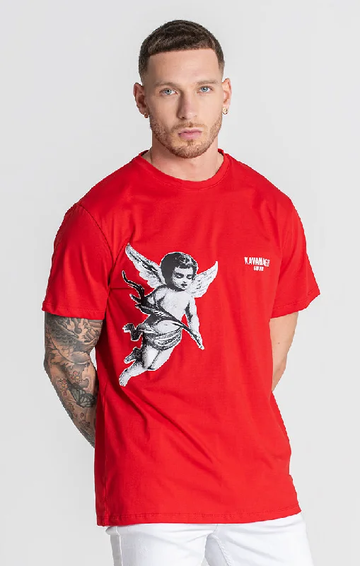 Men’s short-sleeve classic style-Red Angel Tee