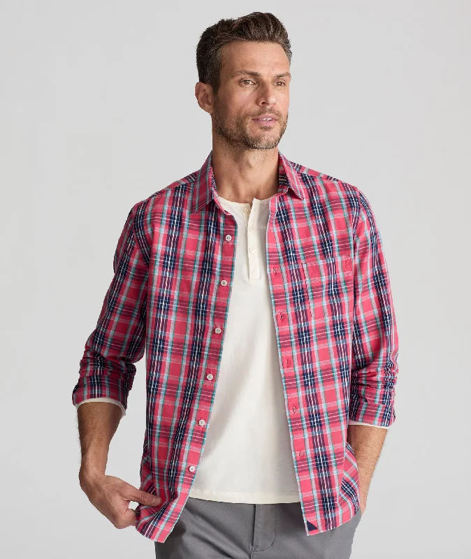 Men’s tailored denim shirt-Heritage Plaid Santa Barbara Shirt