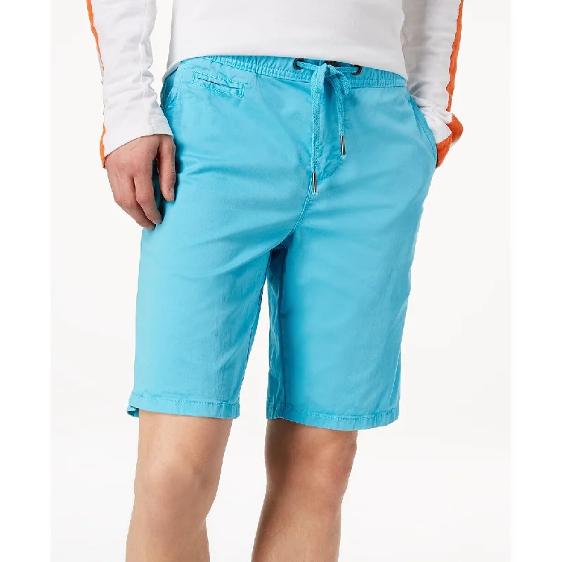 Men’s straight-fit cargo pants-Superdry Men's Sunscorched Classic-Fit Stretch Shorts Blue Size 36"