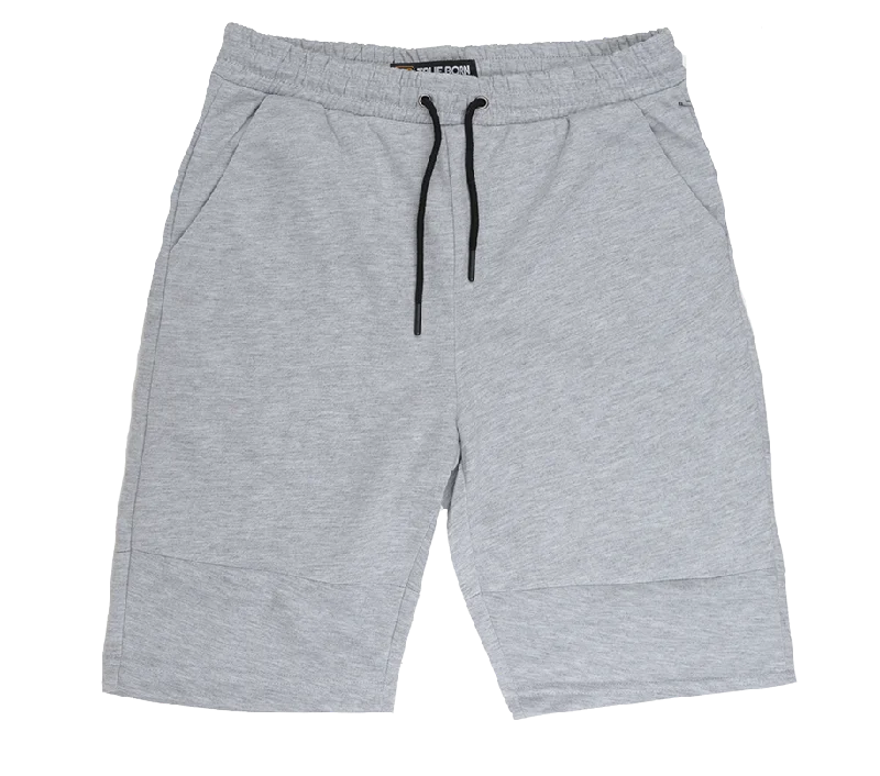 Men’s classic slim jeans-TRUE BORN ATHLETIC SHORTS H.GREY - TS723