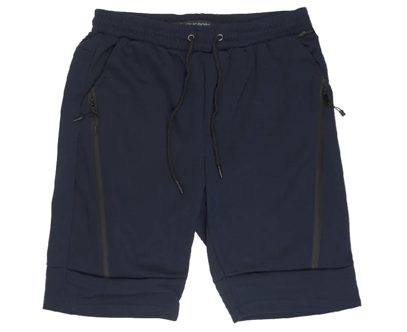 Men’s relaxed-fit black pants-TRUE BORN ATHLETIC SHORTS NAVY - TS722