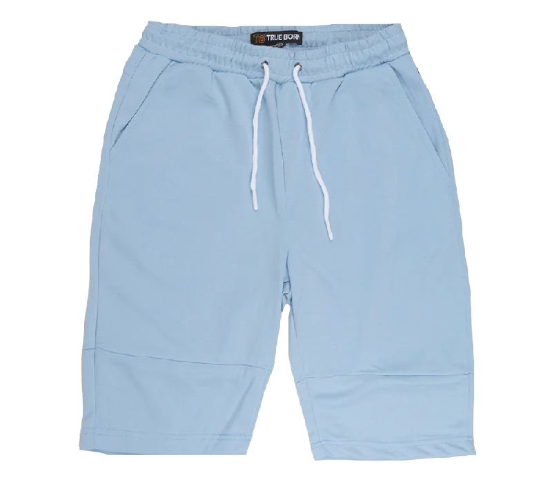 Men’s comfortable straight pants-TRUE BORN ATHLETIC SHORTS SKY BLUE - TS723