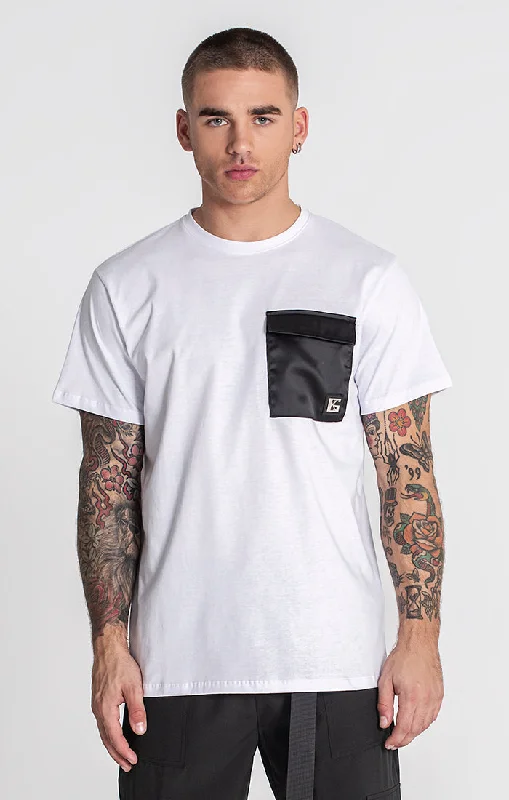 Men’s short-sleeve modern design-White Santos Tee