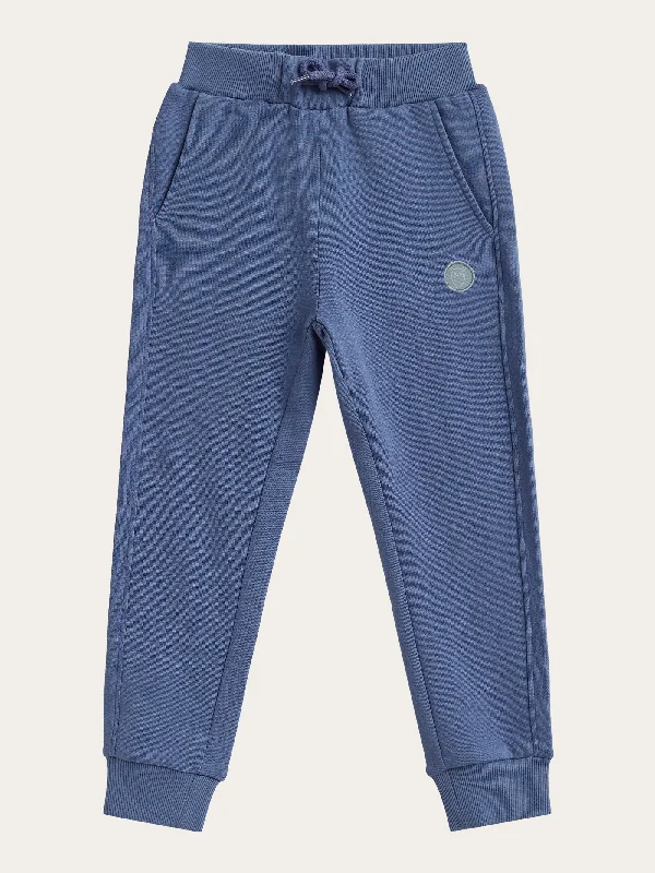 Men’s tailored khaki jeans-Badge jog pant - Moonlight Blue