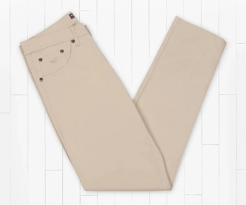 Men’s stretch cargo pants-Brazos Stretch Twill Pant - Audubon Tan