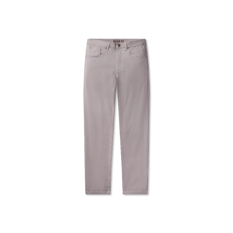 Men’s slim-fit chino pants-Brazos Stretch Twill Pant - Washed Gray