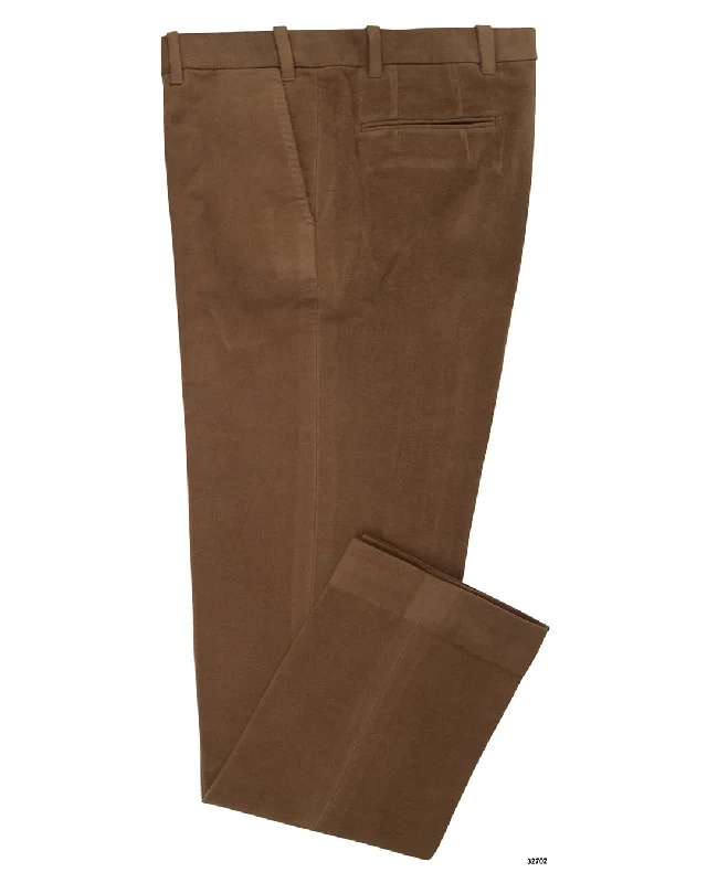 Men’s relaxed-fit cargo pants-Brisbane Moss Cedar Brown Moleskin