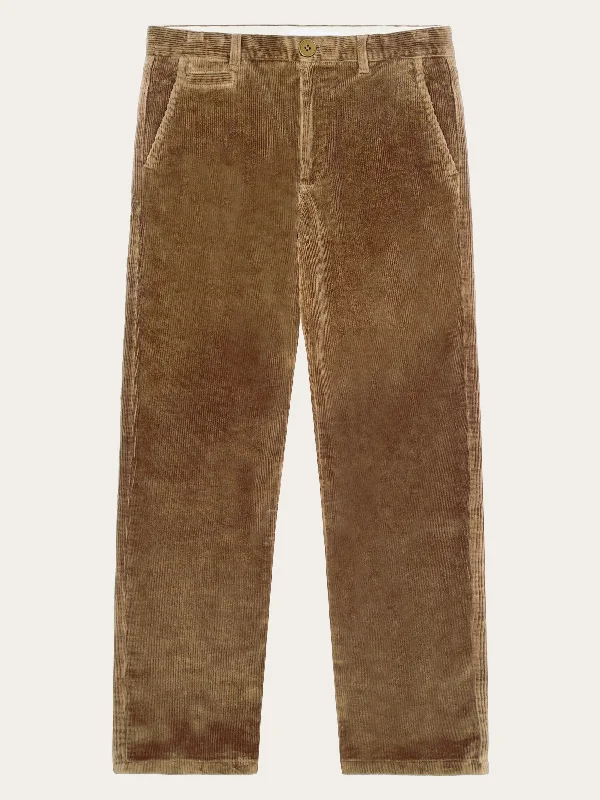 Men’s modern jogger pants-CHUCK regular 8-wales corduroy chino pants - Dachshund