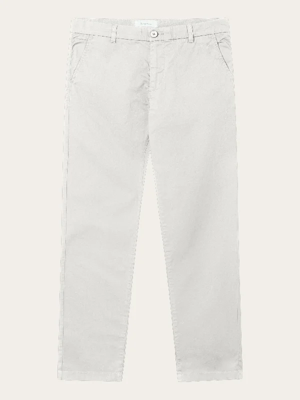 Men’s classic cargo jeans-CHUCK regular chino poplin pant - Snow White