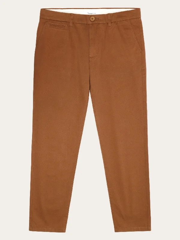 Men’s lightweight straight pants-CHUCK regular twill chino pants - Dachshund