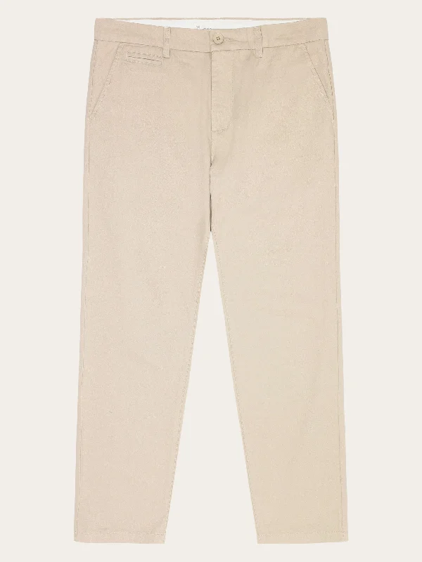 Men’s tailored chino pants-CHUCK regular twill chino pants - Light feather gray