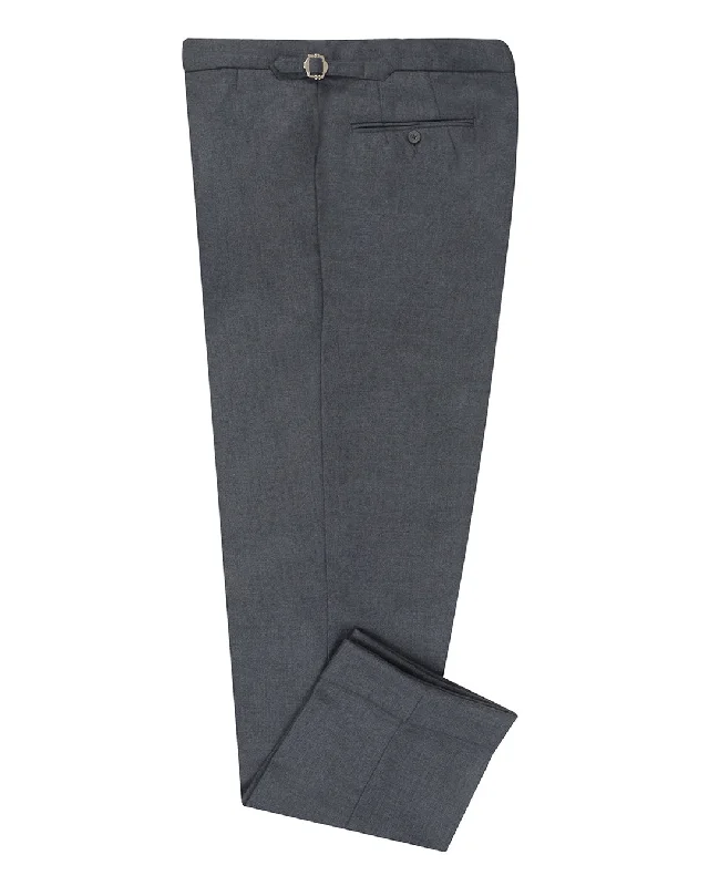 Men’s distressed jogger pants-Dugdale Flannel: Medium Grey Twill 14 Oz