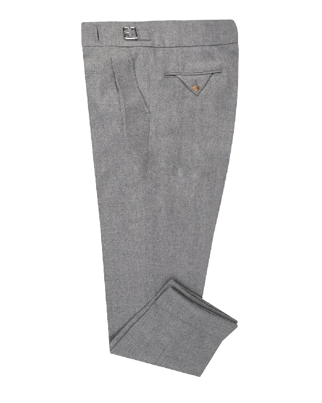 Men’s distressed dress pants-EThomas Wool Cashmere: Ash Twill