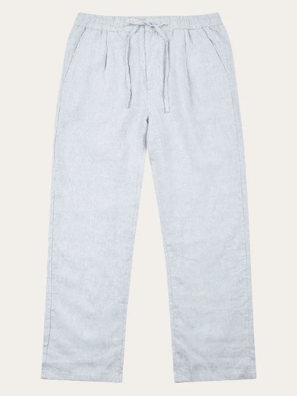 Men’s casual jogger jeans-Loose linen pant - Dusk Blue