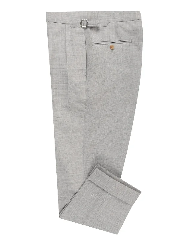 Men’s comfortable jogger pants-Minnis Fresco-Light Grey Plain