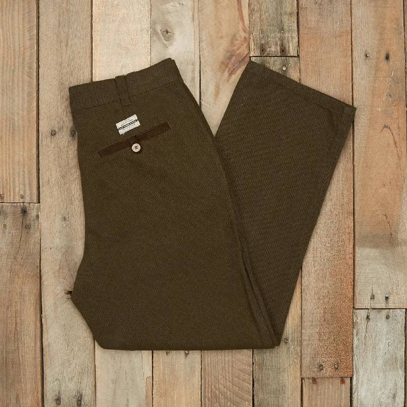 Men’s casual straight pants-The Ranch Canvas Pant - Brown