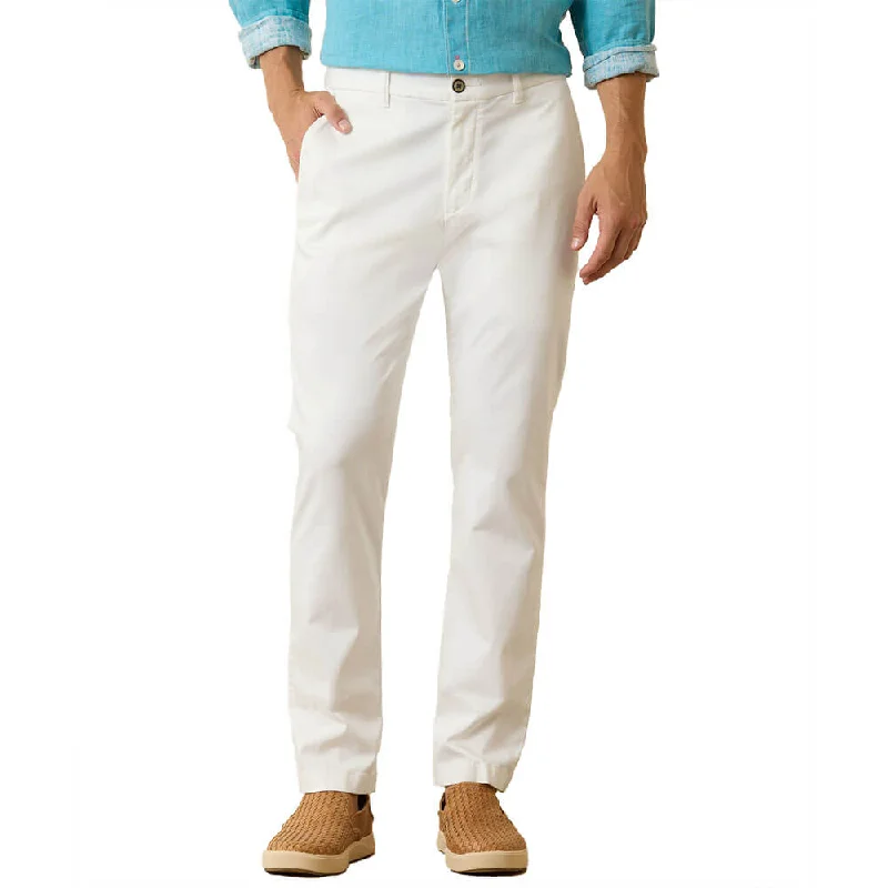 Men’s relaxed-fit dress pants-Tommy Bahama Boracay Flat Front Pants - White