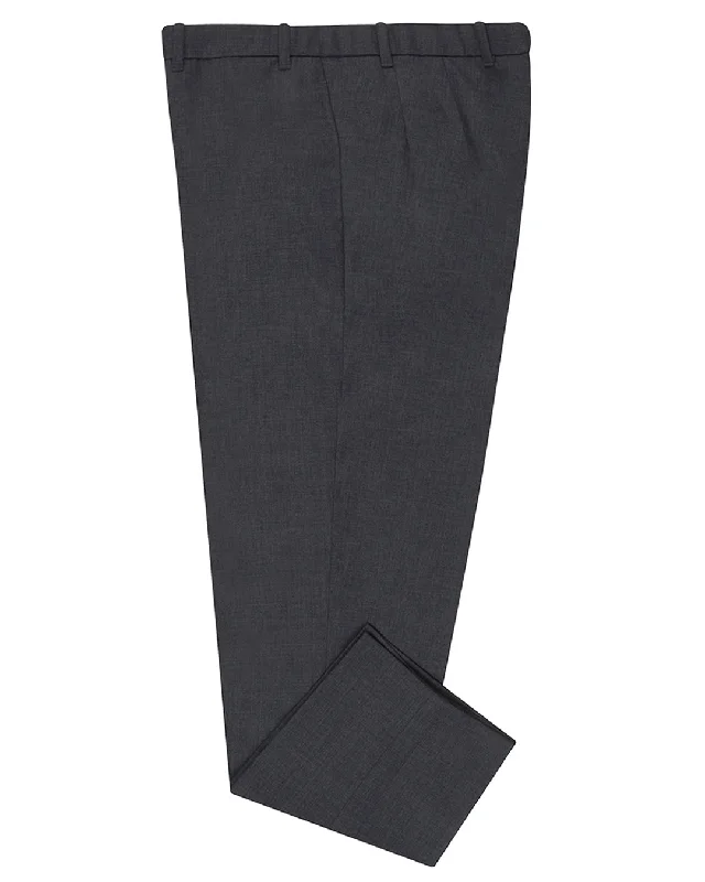 Men’s tailored black pants-Vitale Barberis Canonico - 120s 2 Ply Dark Grey